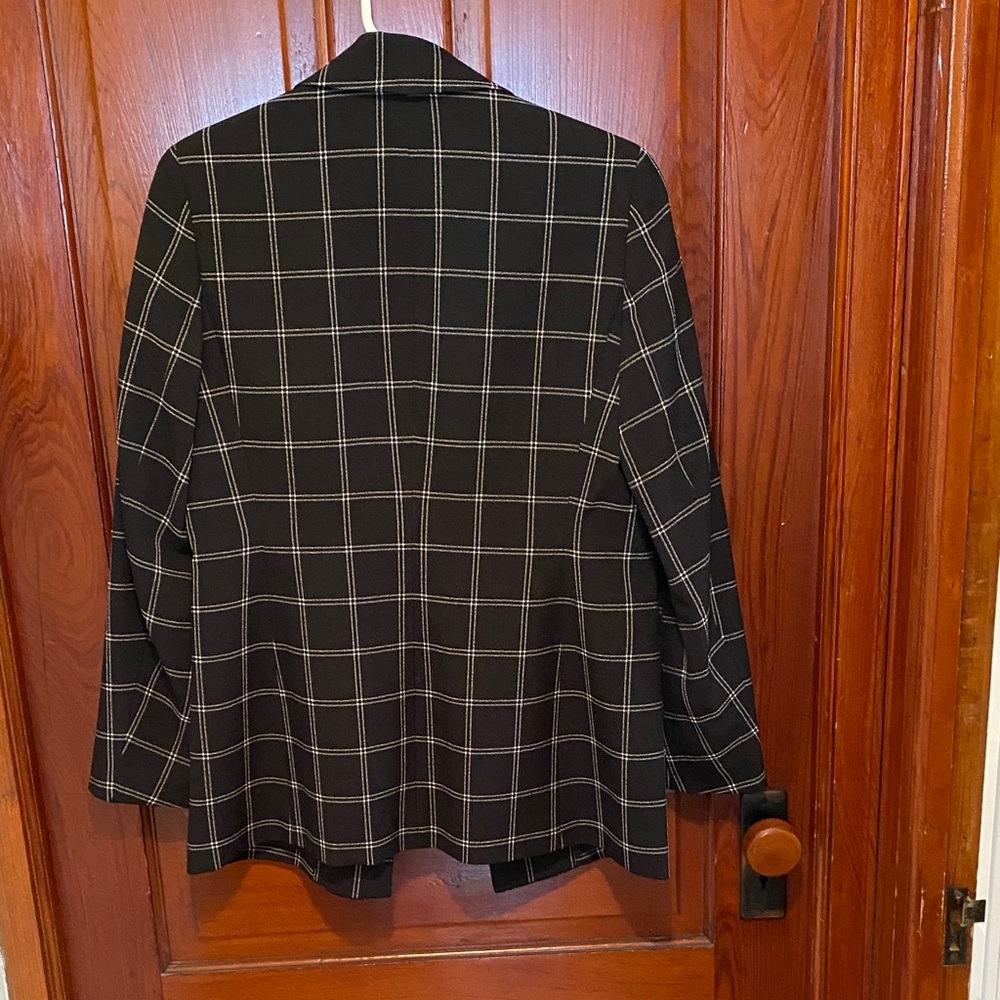 Bar III Black Plaid Women's Blazer - Picture 6 of 6